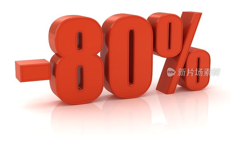 - 80%